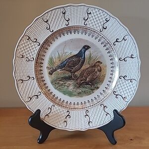 SOLIAN WARE SIMPSONS POTTERS LTD. Vintage Countryside Partridge Game Birds Plate